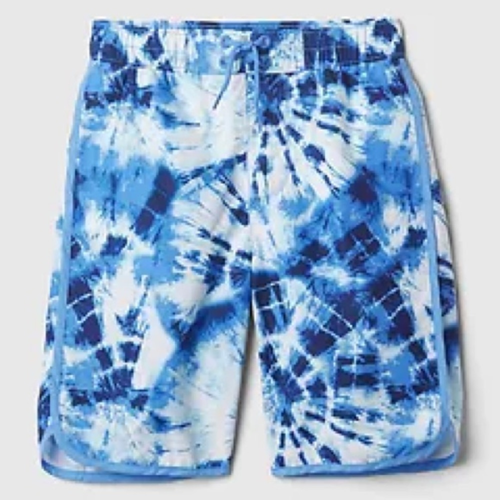 Gap Kids Blue Tie-Dye Boy Swim Shorts - Size M